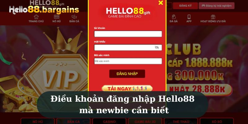 Đăng Nhập Hello88 – Truy Cập Tài Khoản Nhanh, An Toàn 2026 2 Điều khoản đăng nhập Hello88