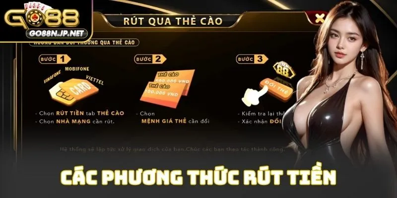 Các phương thức rút tiền